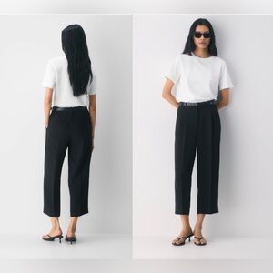 Aritzia The Effortless Pant™ Cropped - Crepette™ Sz 10 Black